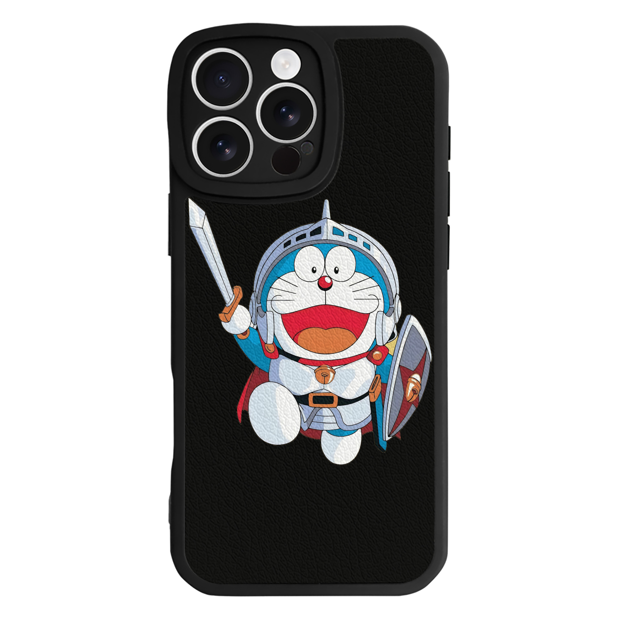 （画像用） ドラえもん Doraemon 【iPhone 16シリーズ対応】シリコンスマホケース（レザー調） 材質：シリコン